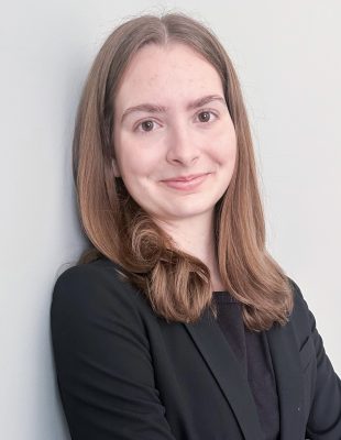 A portrait of a young woman.